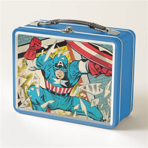 captain america metal lunch box|Captain America Lunch Boxes .